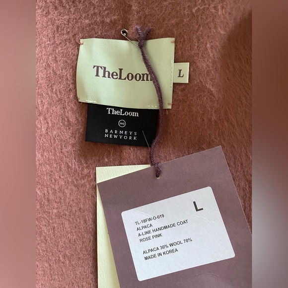 NWT Barneys New York $895 The Loom Alpaca A-Line Handmade Womens' Coat size L - Picture 5 of 10